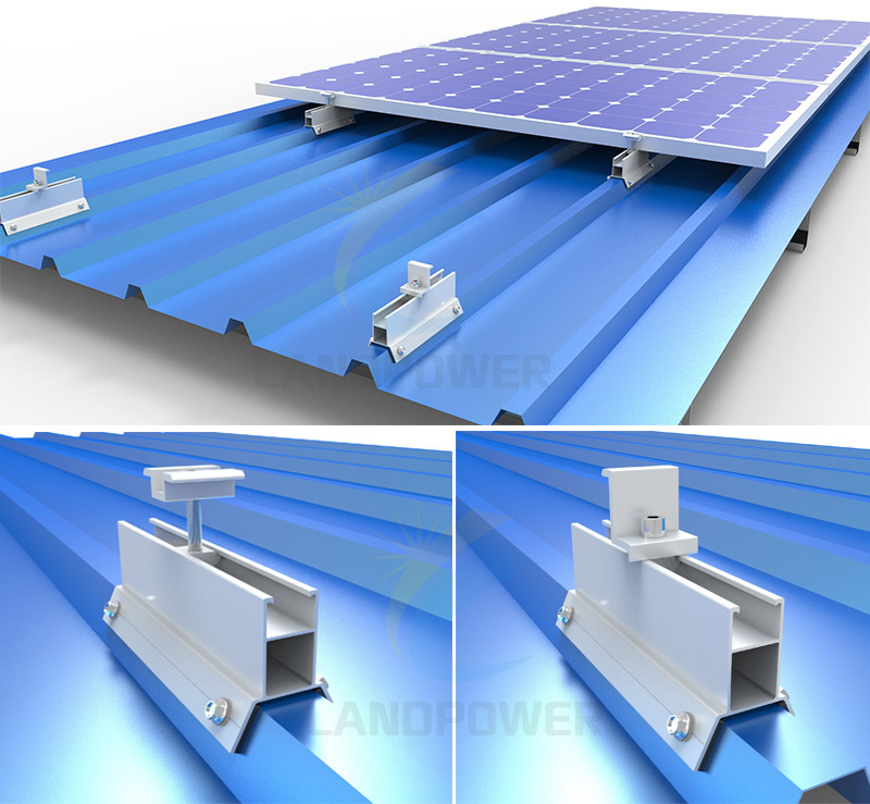 Trapezoidal Sheet Metal Roof Solar Clamps Trapezoidal Sheet Metal Roof Solar Clamps