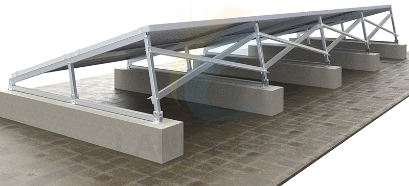concrete flat roof solar mounting concrete flat roof solar mounting
