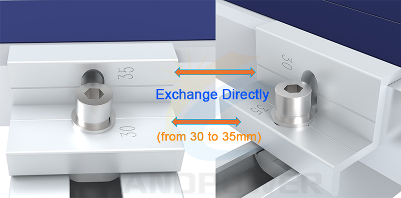 exchange end clamp 30mm and 35mm exchange end clamp 30mm and 35mm