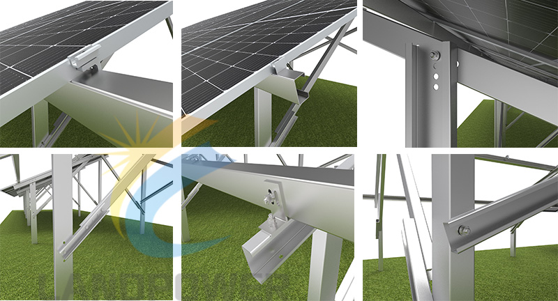 magnelis steel solar panel ground mount